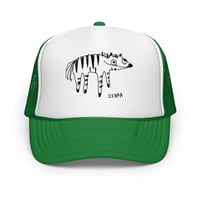Image 4 of Foam trucker hat zebra 