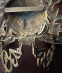 Applique murale bougeoirs en bronze massif, numéroté, à tête de lion! XIXème siecle