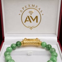 Image 2 of 24k Koi Jade bracelet 