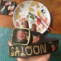Image 4 of CUSTOM DYED AND PAINTED ROPE LETTERING BELT