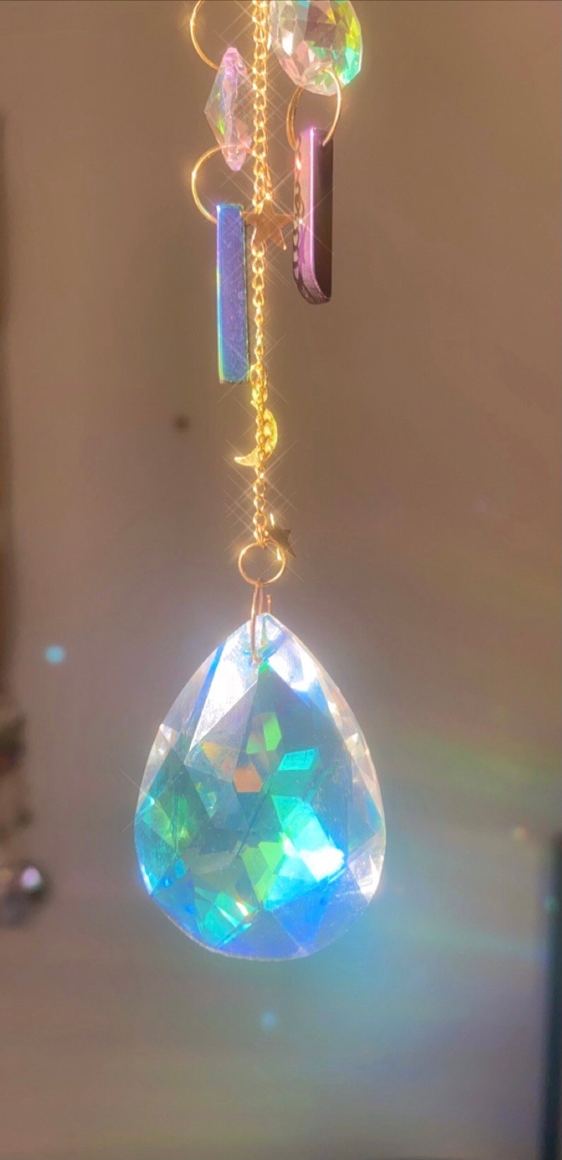 floral rainbow suncatcher 