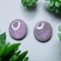 Image 1 of Moon Dust Polymer Clay Earrings - Celestial Lunar Jewelry & Space Gift