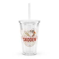 Image 2 of Logo Clear plastic tumbler