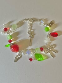 Image 2 of cluttered strawberry bracelet