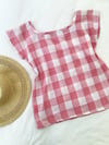 Ready Made Pink Linen/Cotton T Top with free postage 