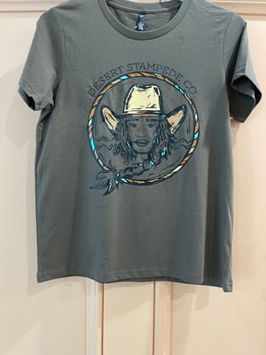 Image of Desert Stampede Co Cowgirl Tee _M_choc