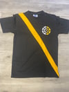 Fear no man bad black and yellow tee 