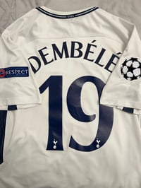 Image 1 of Tottenham Hotspur “DEMBÉLÉ 19” 2017/18 Home Shirt + UCL patches (M)