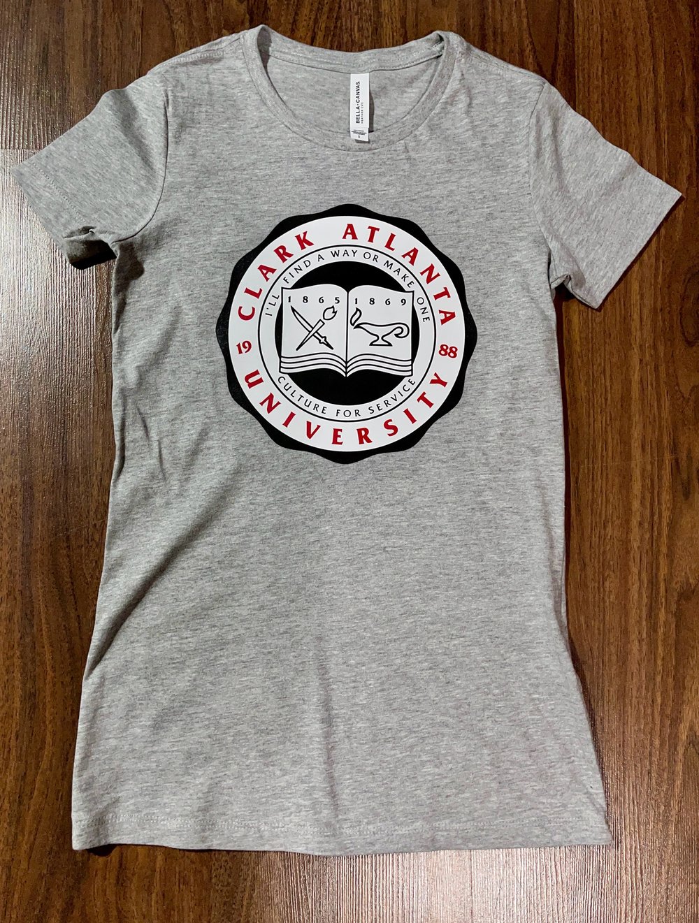 Clark Atlanta University Crest Ladies Slim Fit Tee