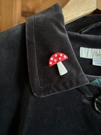 Image 1 of Ceramic Toadstool Brooch
