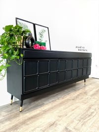 Image 3 of Mid century modern Mc Intosh Squares SIDEBOARD / DRINKS CABINET / TV CABINET in black