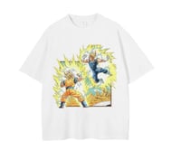 Dragonball graphic print t-shirt ssj2 Goku vs mj  ssj Vegeta