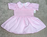 Girls Baby Pink Smock Dress