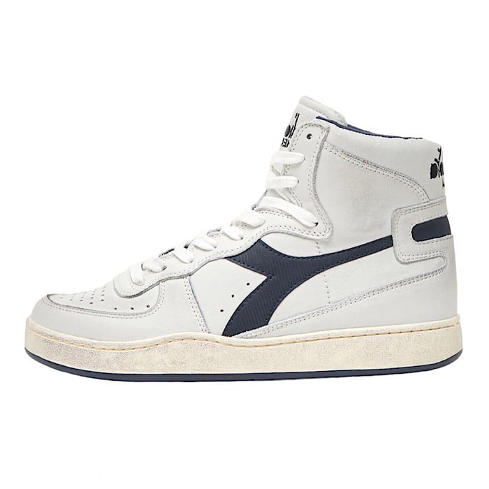 Image of DIADORA HERITAGE MI BASKET WHITE/NAVY