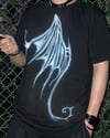airbrushed dragon wing t-shirt