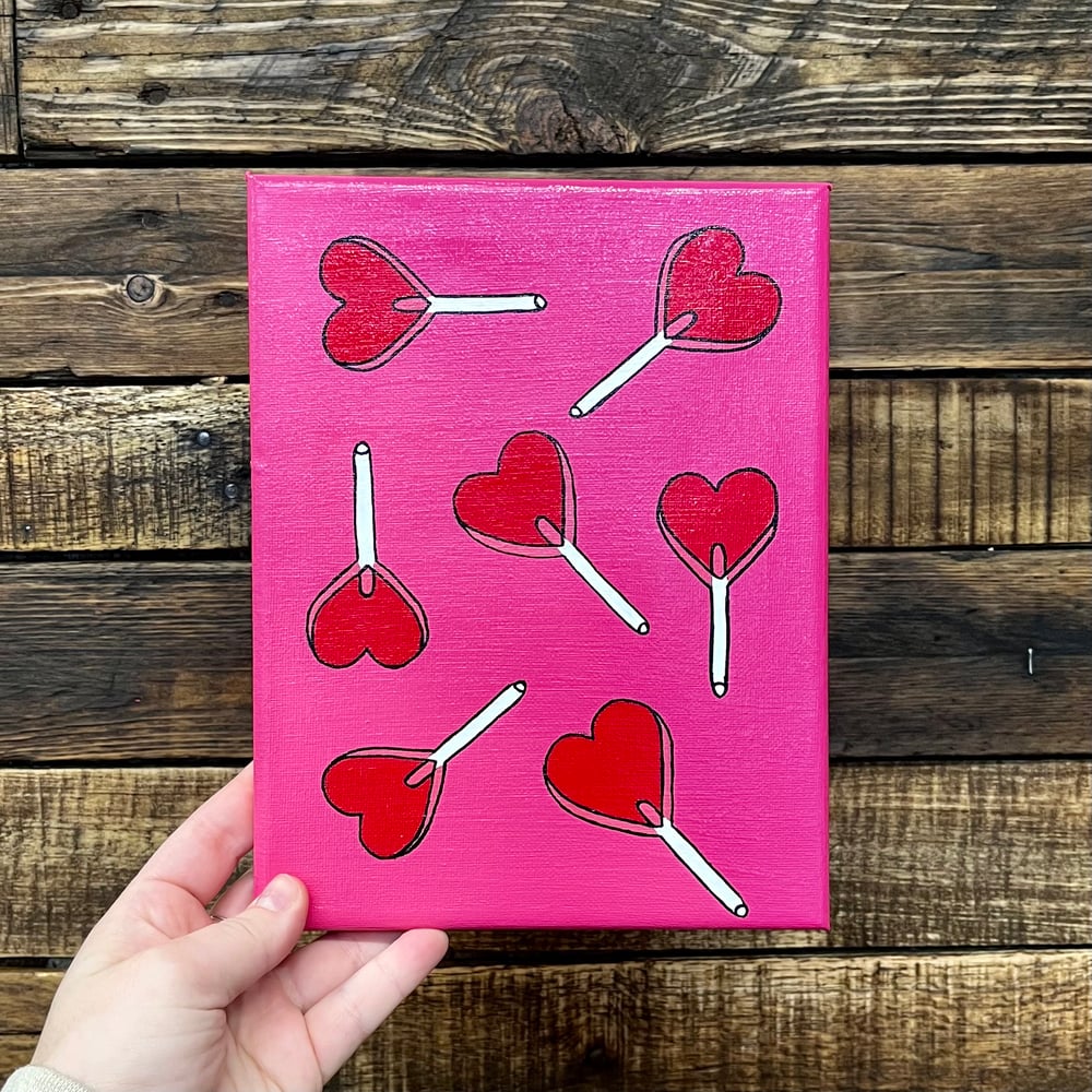 Image of “Sucker for Love” Painting (7x9)