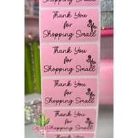Image 1 of Thank You For Shopping Small Stickers