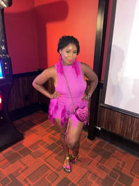 Image 2 of Baby Bop Purple Fringe Short Set
