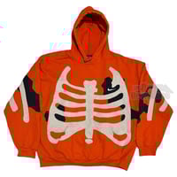 Image 1 of (XL)  Nike Hoodie Skeleton Series Orange “Rinn” 558