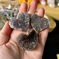 Amethyst Cluster Hearts ($6)