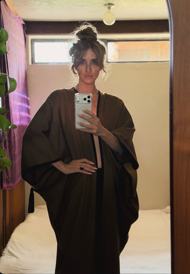 1976 Yves Saint Laurent Russian collection wool cocoon coat with tassels