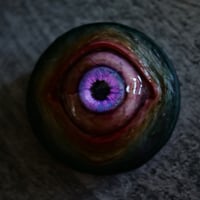 Image 7 of Custom Swappable Phone Grip for smartphones, reflective pupil, pink glow in the dark