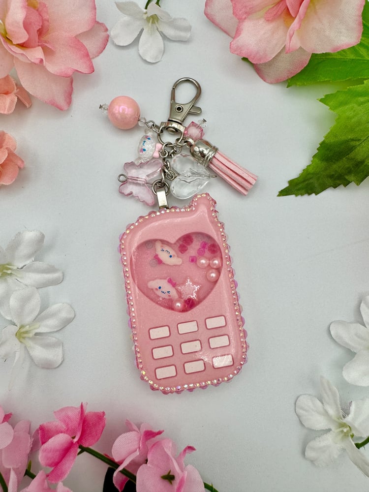 Image of Cinnacutie Cell Phone - Keychain Shaker