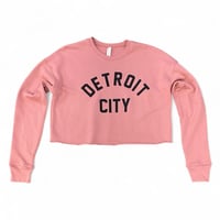 Womens Mauve Crop Sweatshirt