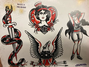 Image of Norfolk tattooflash set 