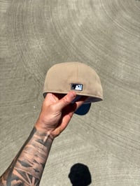 Image 4 of SKY BLUE BRIM DESERT TAN ARIZONA DIAMONDBACKS CUSTOM FITTED CAP