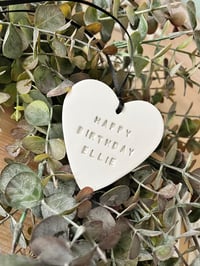 Image 2 of Happy Birthday personalised heart