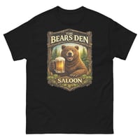 Image 3 of  Bear’s Den Saloon Unisex T-Shirt | Rustic Wilderness Bar Tee | Western Wildlife Saloon Shirt