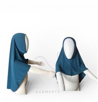 Image 2 of Little Muslimah Overhead Khimar NB-10Yrs