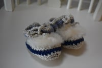 Image 6 of Wool Booties - 0-6 months - Handmade in Ireland