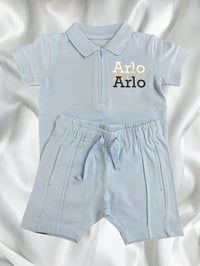 Image 3 of Boys Polo Zip Short Set 