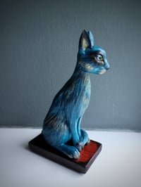 Image 3 of 'Moonhush' Paperclay Cat Sculpture