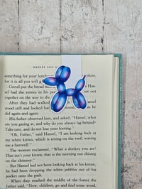 Image 2 of Blue Ice Balloon Dog Magnetic Bookmark