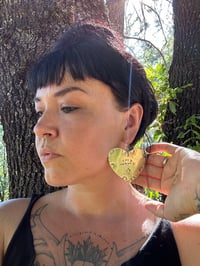 Image 4 of Made to order - FAFO heart earrings 