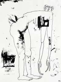 Painted black