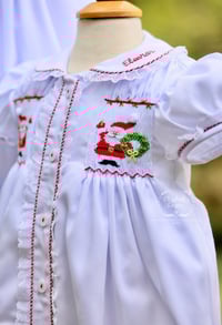 Image 12 of ELH x Manolitas Girl's Hand Smocked Santa Collection 