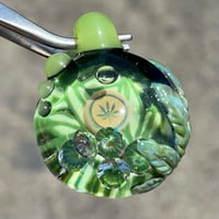 Image 1 of Leafy 420 pendant with Cubic Zirconia