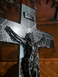 Image 5 of Large ‘2 Way’ Vintage Crucifix with preserved web D