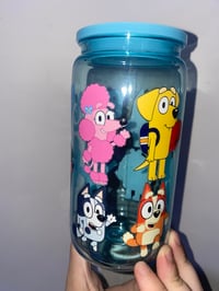 Image 2 of bluey acrylic can tumbler