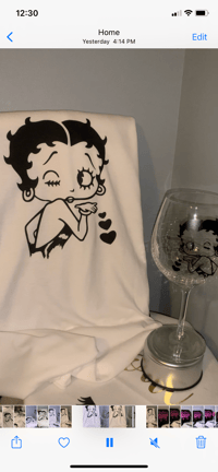 Image 3 of Betty boop with matching glass