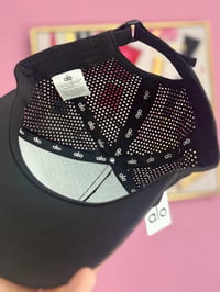 Image 2 of Black 3D  logo hat 