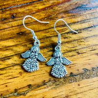 Image 3 of Set of 5 Angel silver plated earrings