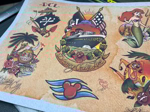 Image of 16 Sheets Traditional Disney Inspired Flash A (Standard Card Stock)
