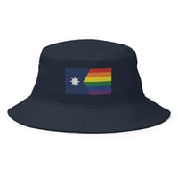 Image 3 of Minnesota Rainbow Pride Flag (6 Stripe) Bucket Hat