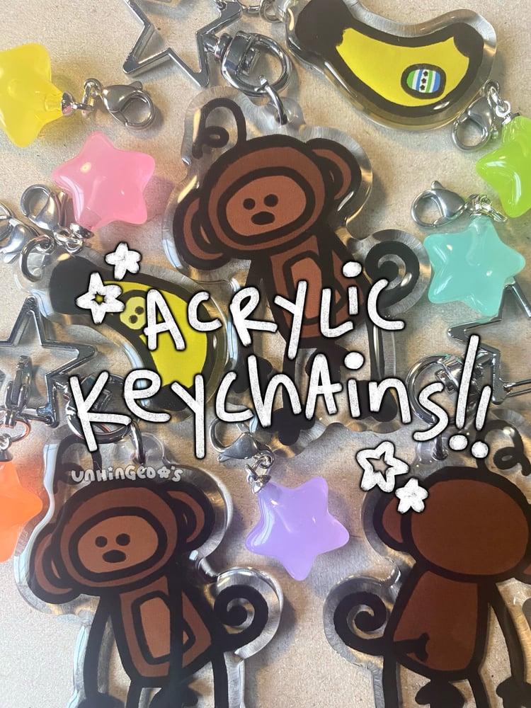 Image of Acrylic Keychains ⋆.ೃ࿔*: