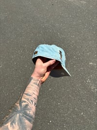 Image 4 of STRESSED LIGHT WASHED DENIM HOUSTON ASTROS CUSTOM FITTED CAP